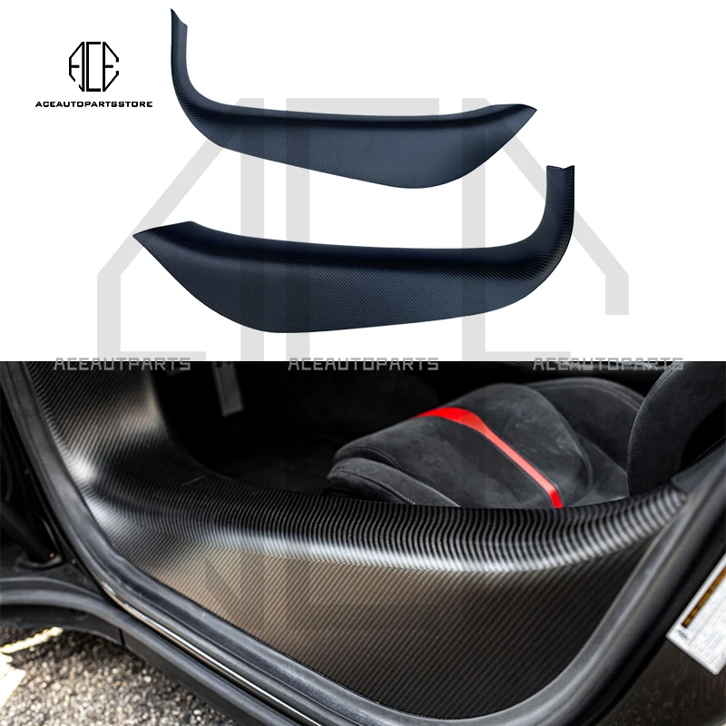 

Suitable For Mclaren 540c 570s 600lt Dry Carbon Fiber Surround Door Sill Trim Cover Welcome pedal