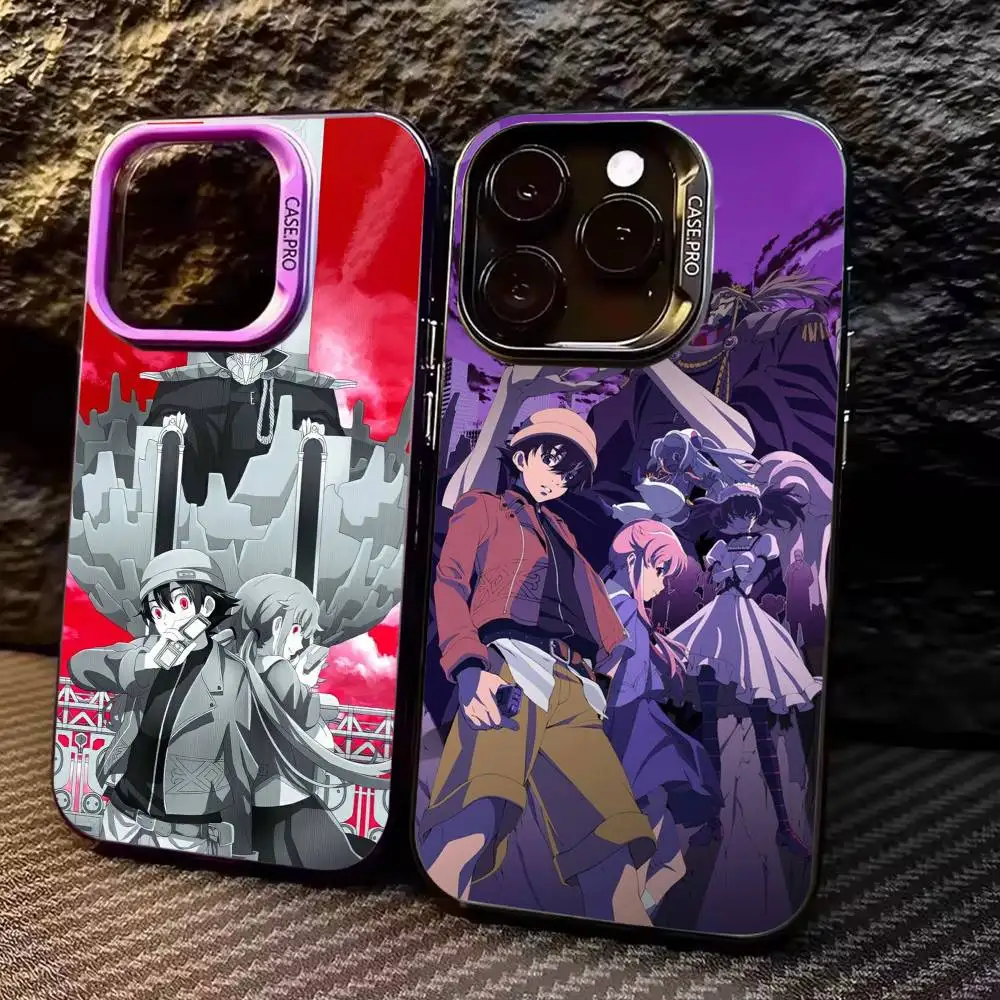 

The F-Future Diary Anime Phone Case For iPhone17,16,15,14,13,12,11 Plus,Pro Max Colored Silver Plated Inside Cover