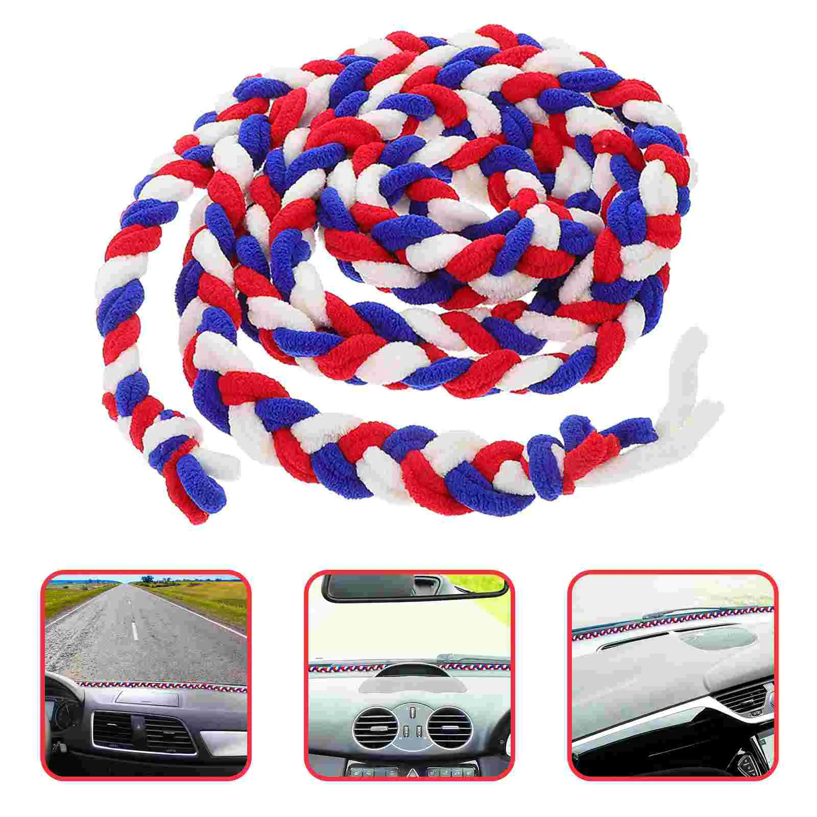 

Car Front Absorbent Rope Cotton Dashboard Cover Drying Towel Real Auto Water Fabric Shield