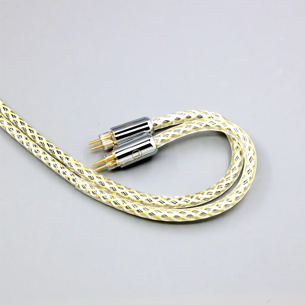 TypeS 23AWG Litz التدريع الفضة OCC سماعة كابل ل 0.78 مللي متر 2pin IEM BA Westone W4r UM3X UM3RC JH13 خطوة عالية 8943