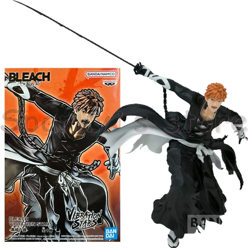 Bandai Original VIBRATION STARS BLEACH Anime Figure Kurosaki Ichigo Hitsugaya Toushirou Action Figure Toys For Kids Gifts Model