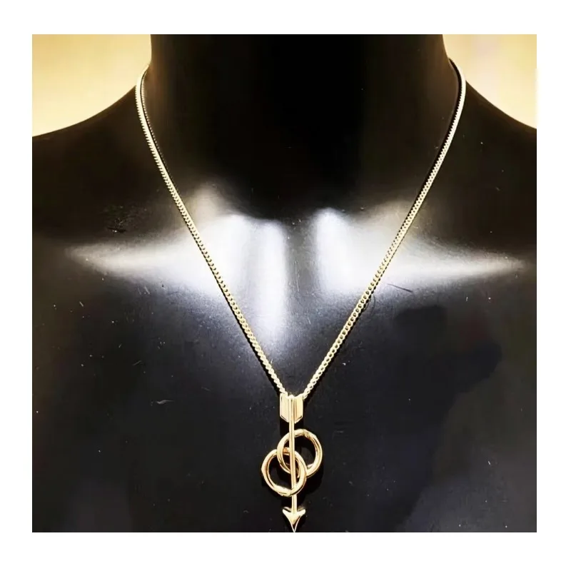 

New Light Luxury Gold Arrow Necklace Women's Fashion Collarbone Chain High-end Cupid Sweater Chain