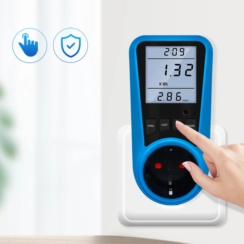 1-częściowa wtyczka miernika mocy Monitor energii elektrycznej do gniazda Zastosowanie zasilania Inteligentny licznik energii w gospodarstwie