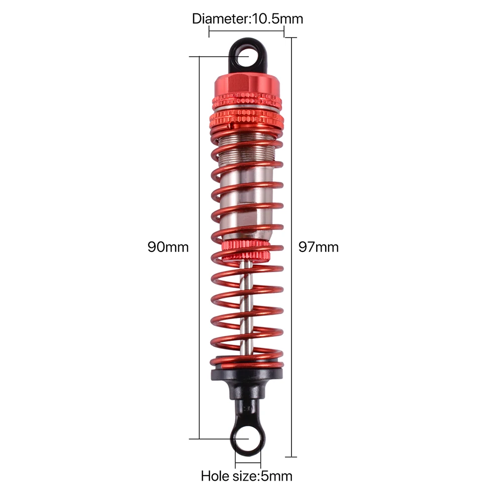 Wltoys 104009 Original RC Shocks Absorber Damper 1972 Aluminium Alloy 1/10 Scale Truck Off-Road Racing Buggy Shocks RC Car Parts