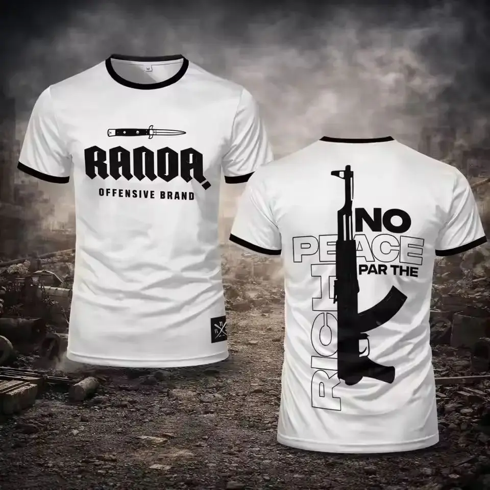 2026 Men Women Fightwear Outdoor Casual Round Neck Short Sleeve kid Tops T-shirt New 3D Print Boxing RANDA Breathable Sportwear