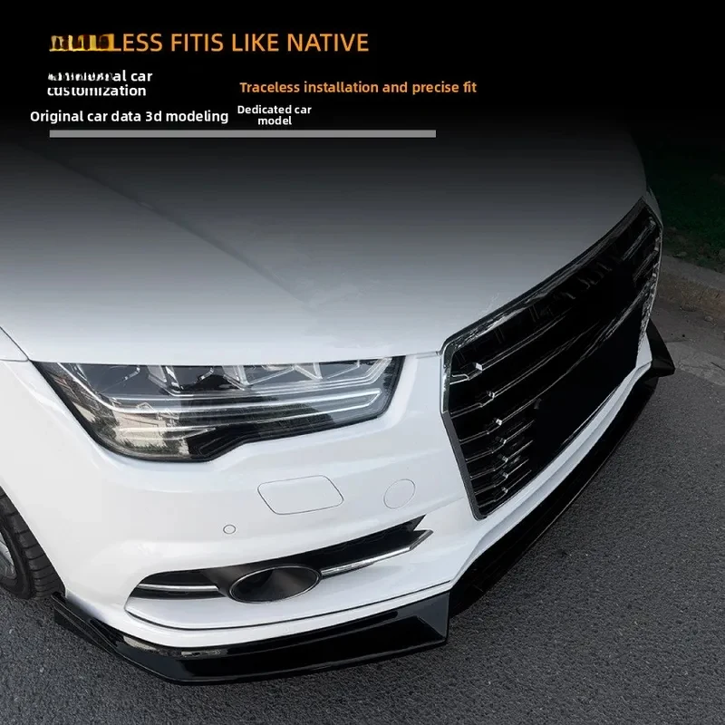 Front Bumper Lip Splitter Anti-Scratch Sport Luxury Sedan Exterior Upgrade Accessories