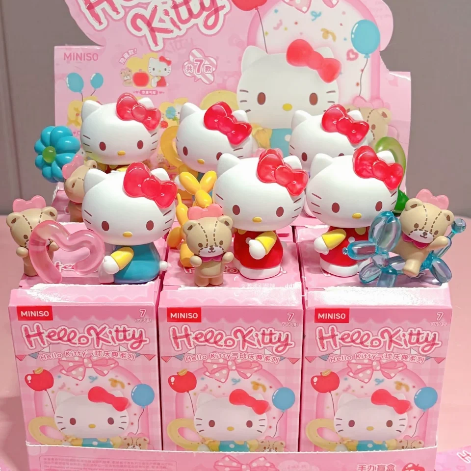 

Sanrio Hellokitty Blind Box Balloon Celebration Series Figure Girls' Trend Toy Ornaments Decorate Christmas Children'S Birthday