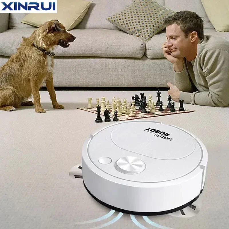 NEW USB Sweeping Robot Vacuum Cleaner Mopping 3 In 1 Smart Wireless 1500Pa Dragging Cleaning Sweep Floor for Home Office