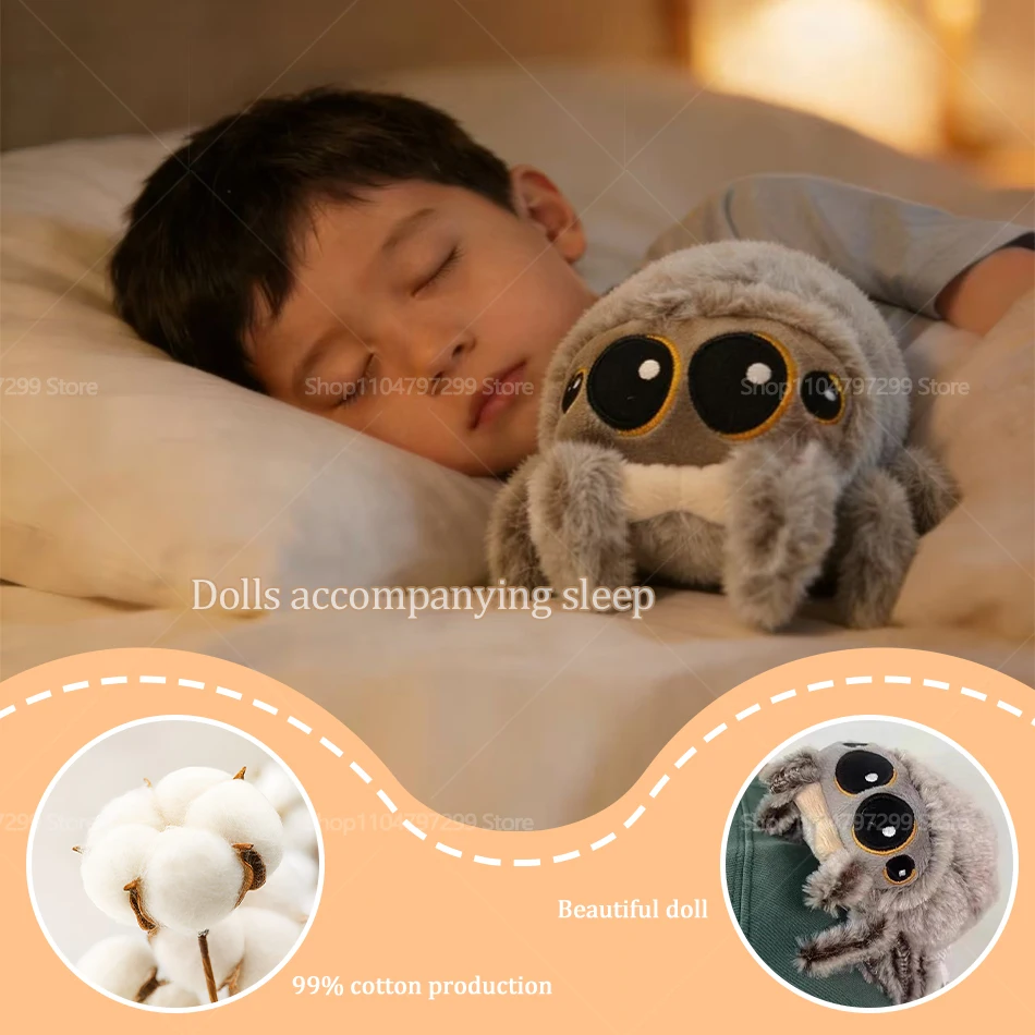 ตุ๊กตาแมงมุมน้อยน่ารัก ของเล่นตุ๊กตาผ้ากำมะหยี่นุ่ม ตุ๊กตาสัตว์การ์ตูนจากภาพยนตร์ ของเล่นตุ๊กตาเด็ก ของขวัญวันเกิด/คริสต์มาส