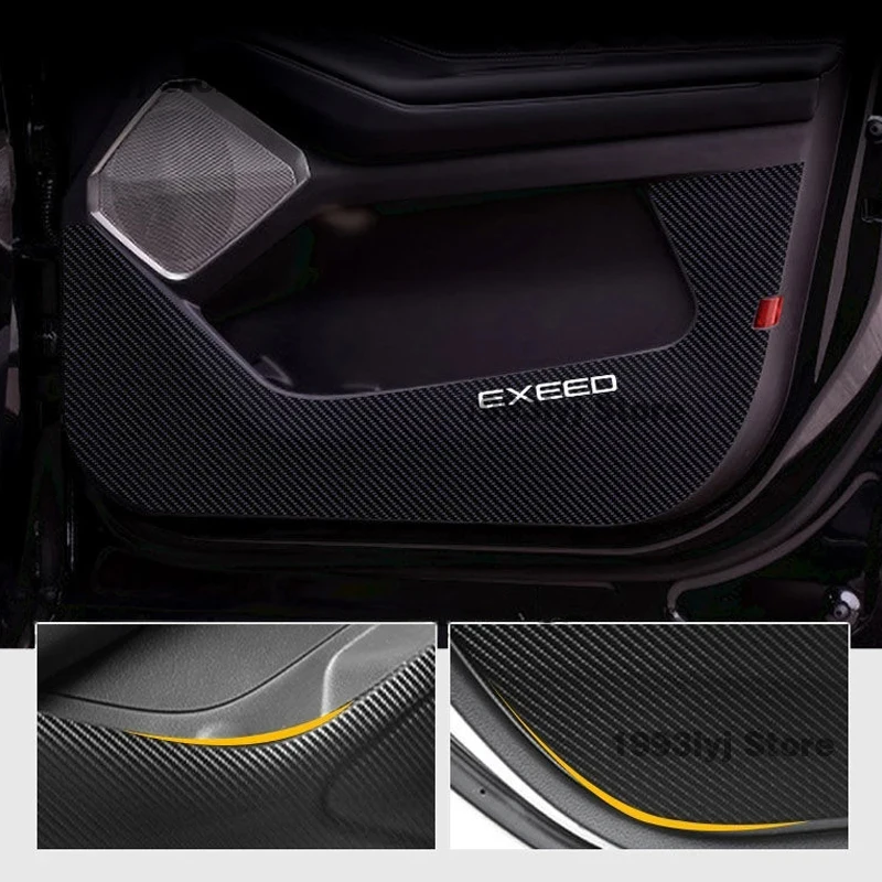 Car Door Anti-dirty Anti-kick Mat Pad Cushion Sticker Garnish Decoration Car-styling For Chery Exeed TXL Accessories