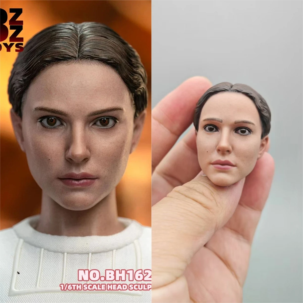 

BZZ TOYS BH162 1/6 Женская голова солдата, скульптура головы из ПВХ, модель для резьбы, подходит для 12 дюймов, фигурка женщины-солдата, тело куклы