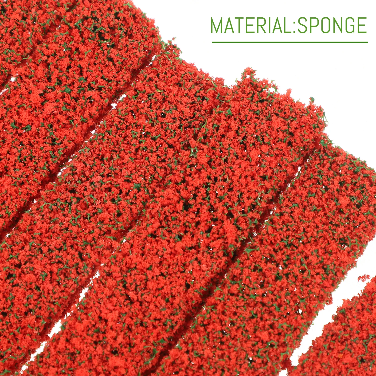 

20 Pcs Mini Flower Decoration Miniature Scene Model Shrub Landscape Floral Simulation Sponge Campus