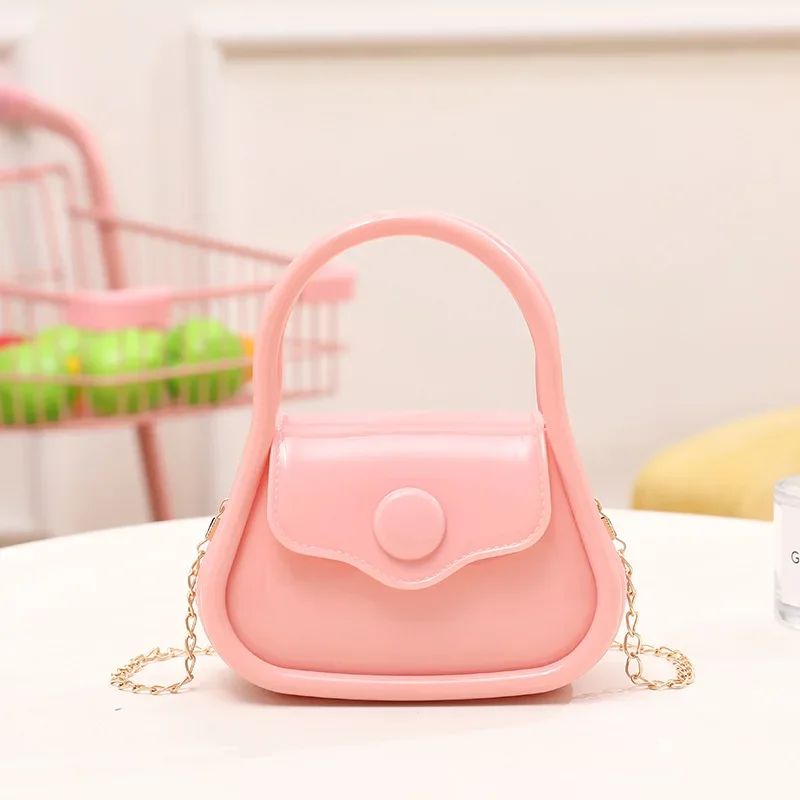 Summer Fashion Small Shoulder Bags for Women Crossbody PVC Mini Silicone Jelly Tote Bag Ladies Handbag Gold Chain Strap Bag