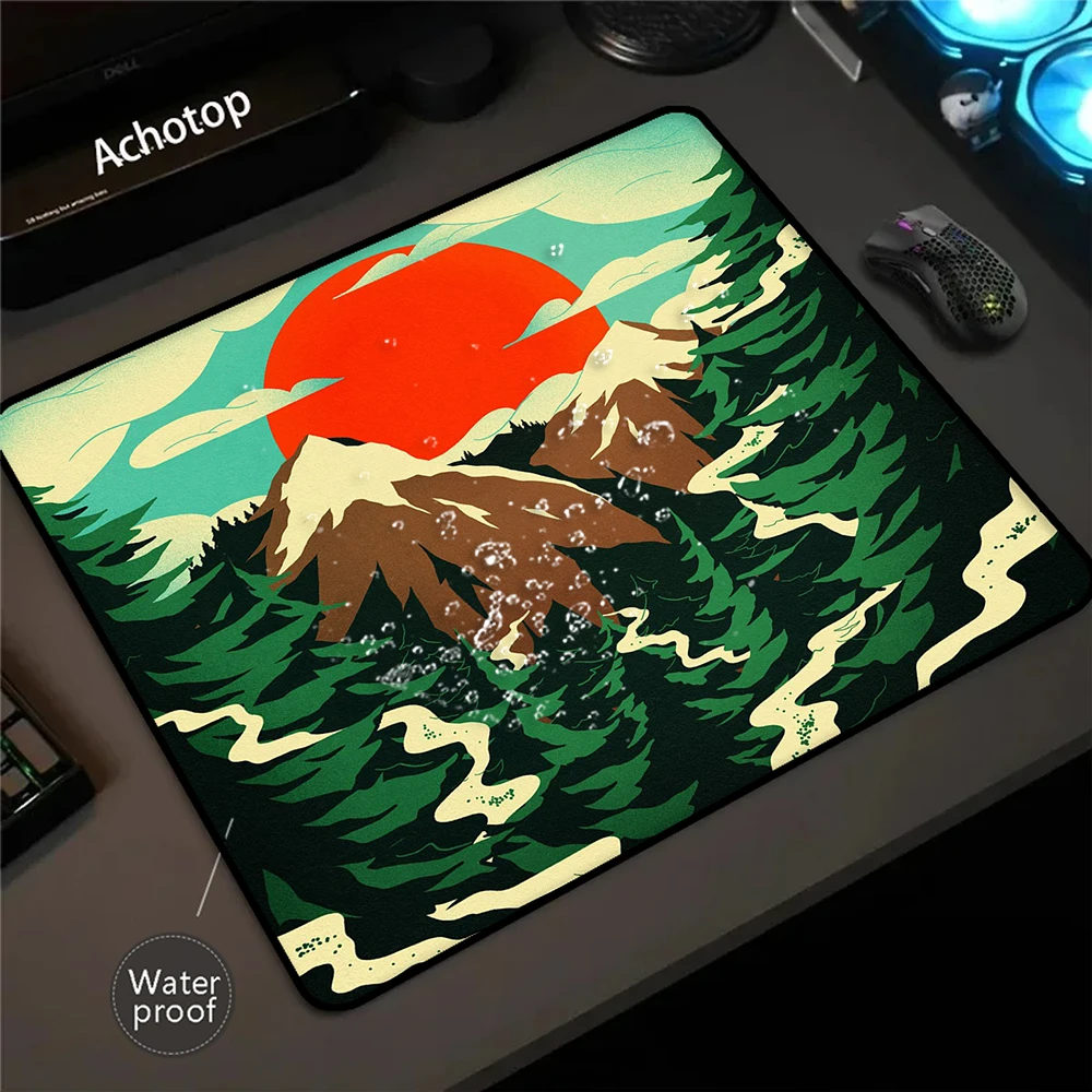 

400x450mm Waterproof Mousepad Art Mountain Mouse Pad Gamer Mousepads Game Mouse Mat Rubber Desk Mats Gaming Speed Keyboard Mat