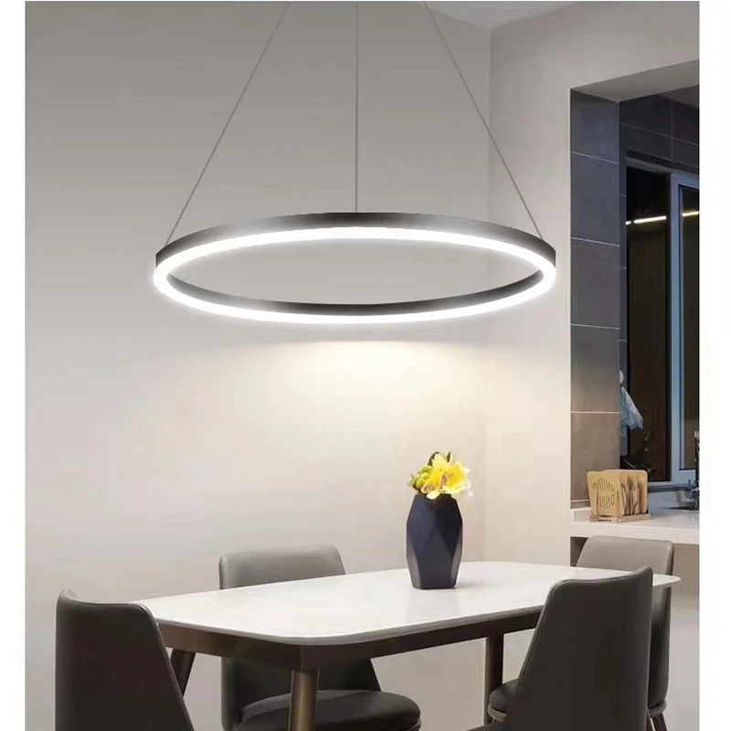 

Modern Led Ring Chandelier Circle Ceiling Lamp Luster room decor For Bedroom Kitchen Dining Room Hanging Lamp Home Decoration