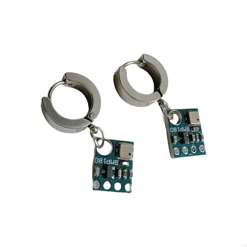 Unique Punk Earrings Alien Circuit Earrings Perfect for Parties Festivals and Science Fiction Conventions