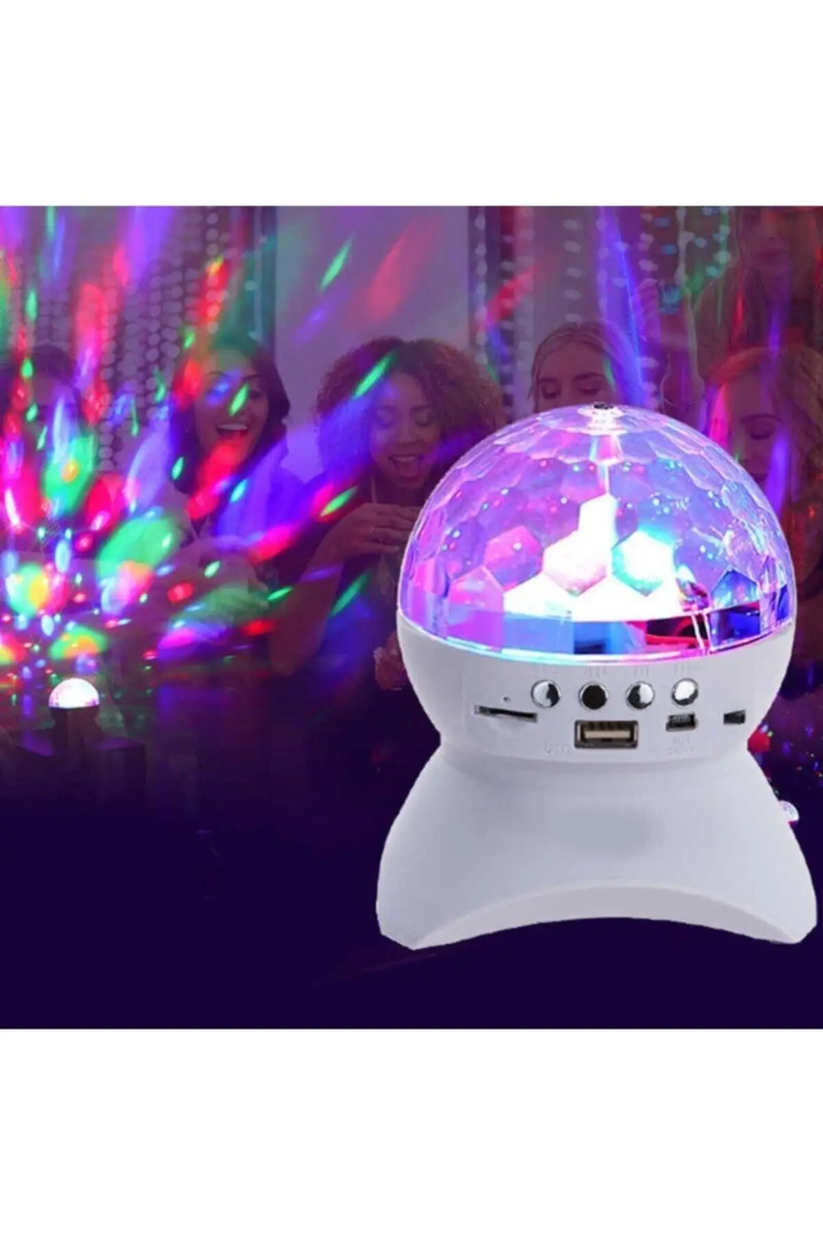 Color Backlight Laser Party Material Voice Operated Bluetoothlu Led Globe Disco Ball