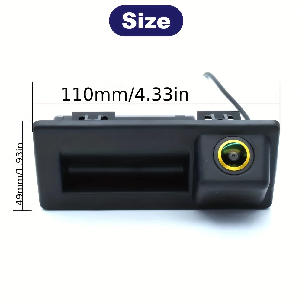 كاميرا احتياطية بمقبض صندوق السيارة لسيارة Audi A4 A5 S5 Q3 Q5، - سهلة التركيب، كاميرا خط ركن السيارة