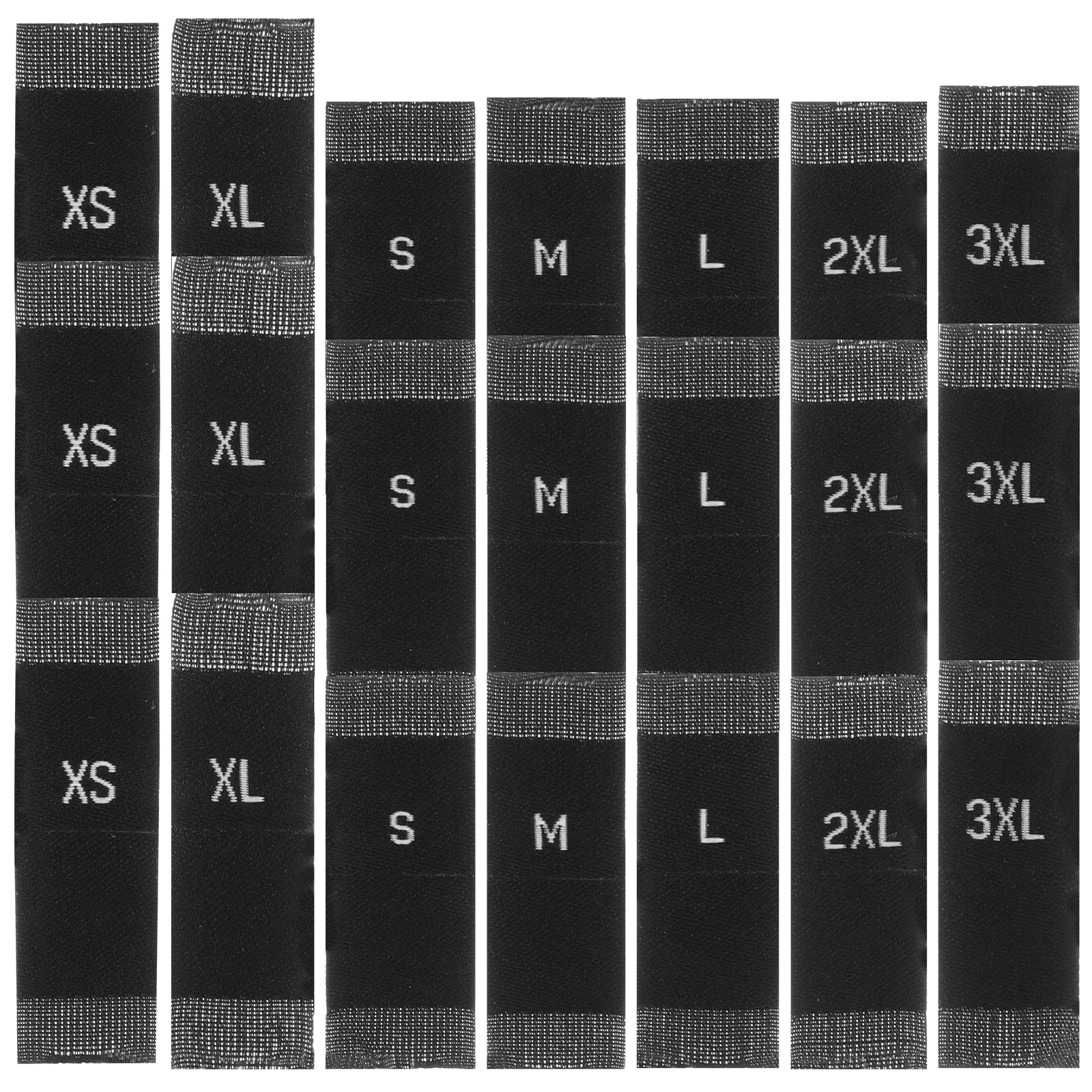 

700pcs Size Label Cloth Premium Sewing Tags For Clothing Garment Fabric Clear Skin-Friendly Laundry Care Labels