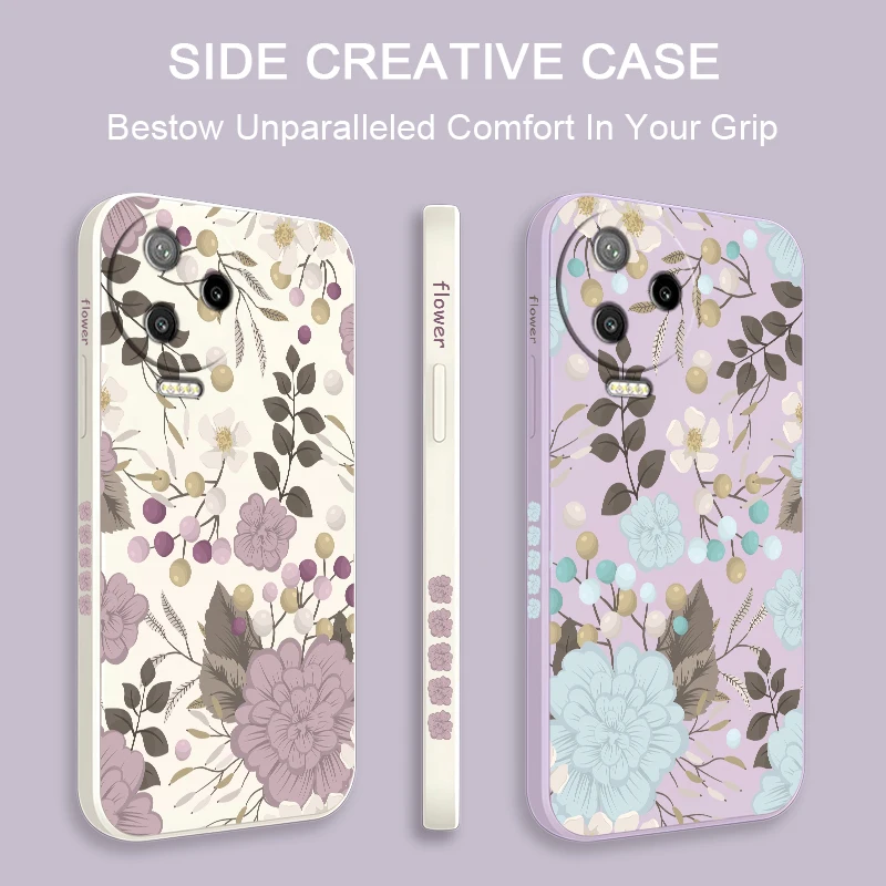 حافظة هاتف من السيليكون غير اللامع لهاتف انفينيكس سمارت 8 HD 10 Plus غطاء لوحة على شكل زهرة لهاتف انفينيكس سمارت 9 8 برو كابا ناعمة