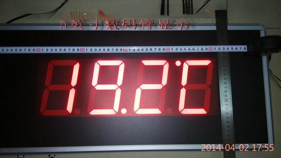 High-Precision Industrial and Commercial Wall-Mounted Thermometer Large Screen Digital Display Temperature Kanban B6 Display