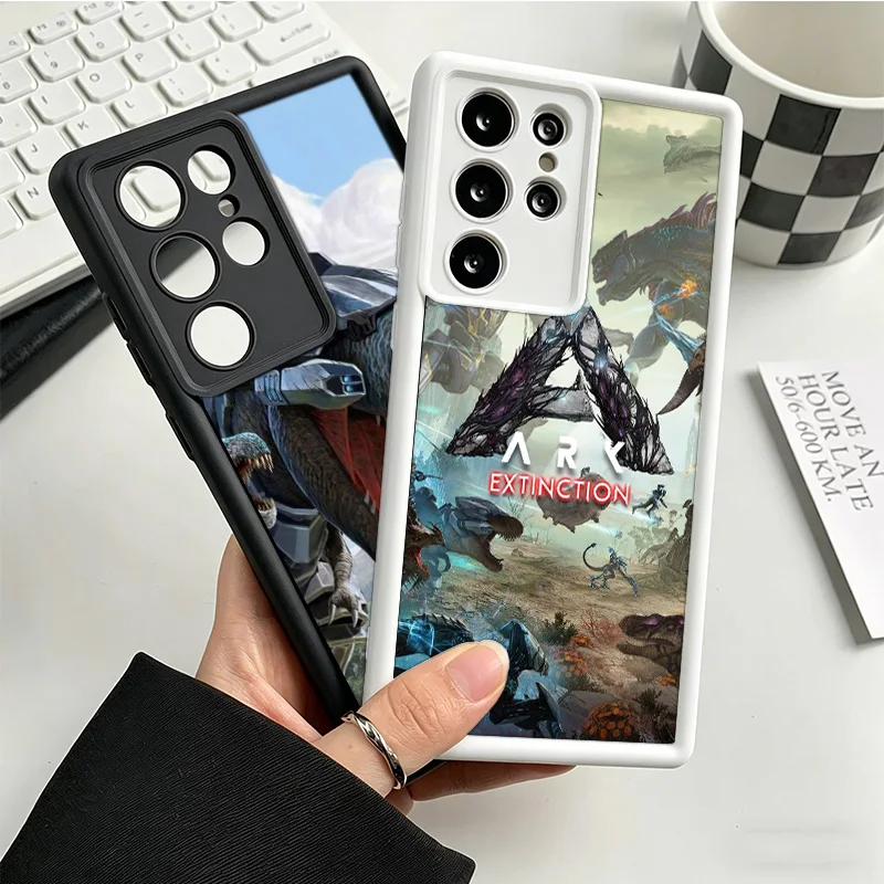 Coque de protection pour téléphone Samsung S25 S26 FE S23 S22 Ultra Galaxy S21 S20 Plus S24 FE, motif ARK Survival Evolved