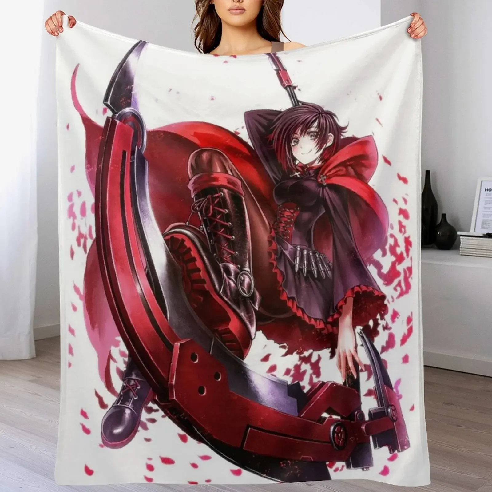 

Ruby Rose Throw Blanket valentine gift ideas Thermal sofa bed Heavy Blankets