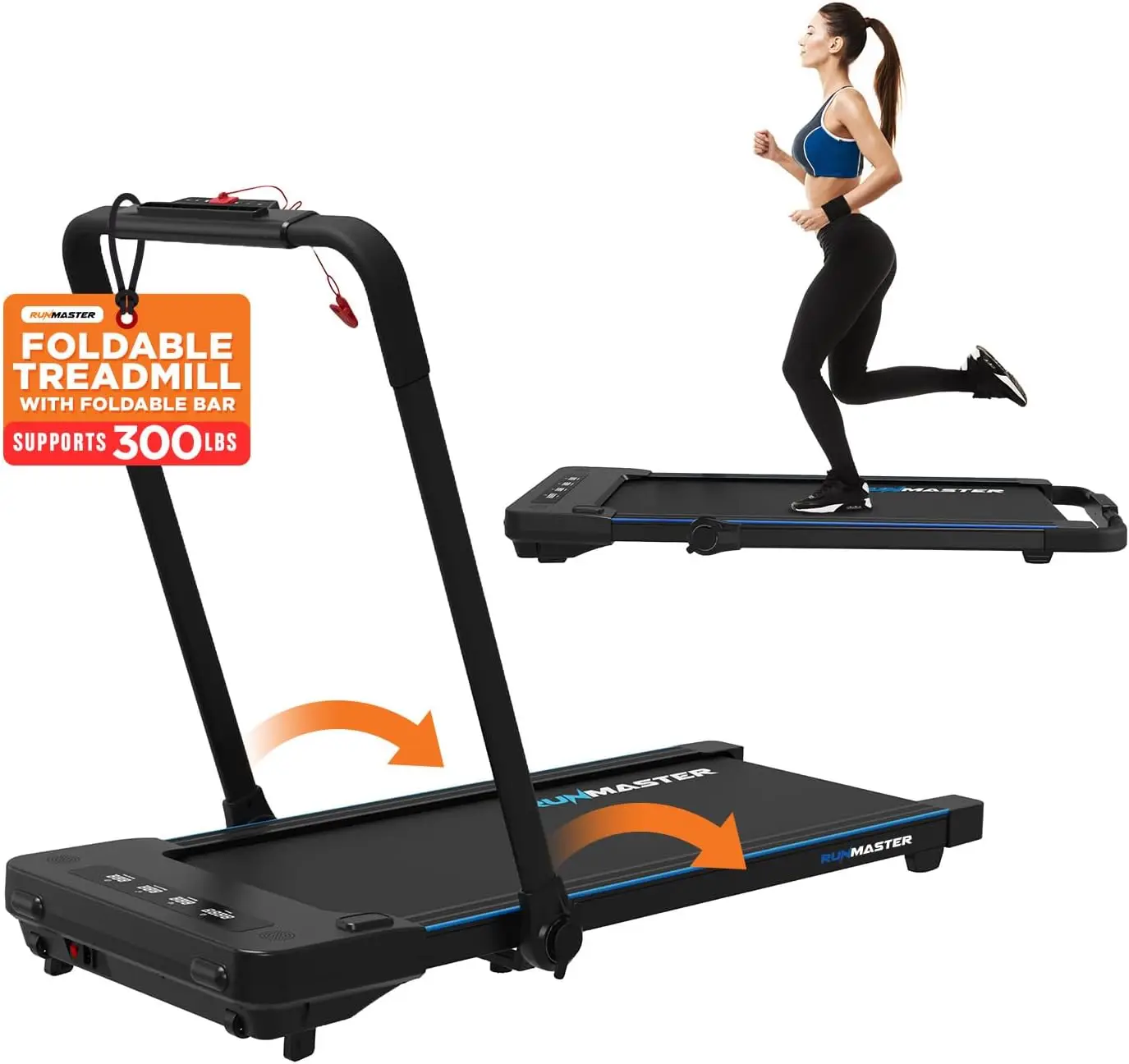 Under Desk Walking Pad Treadmill - 320 Lbs Weight Capacity, Quiet & Efficient Motor, 4 LED Display, Space-Saving Portable Jogging Machine with Remote Control for Home and Office