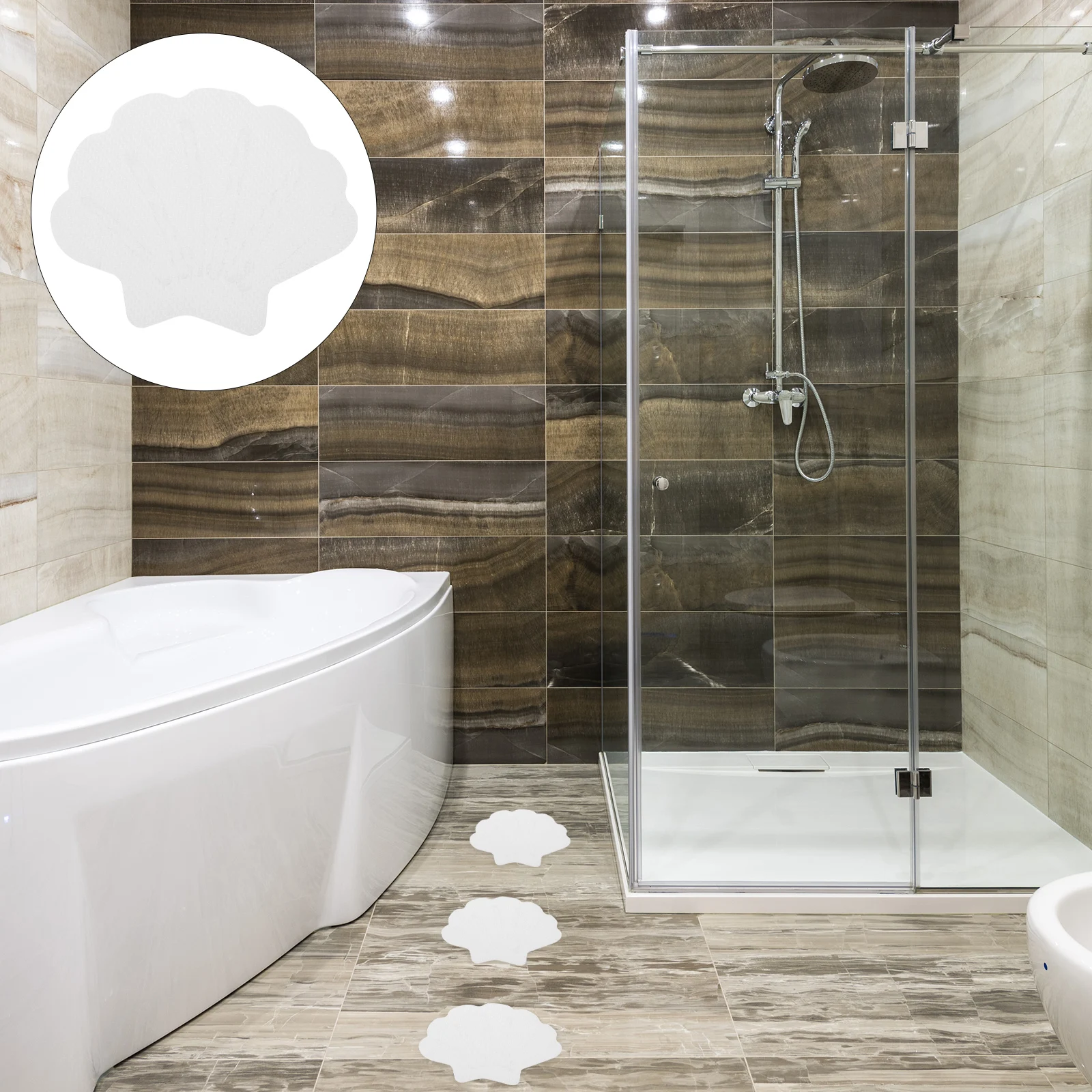 

Non-slip Stickers Household Bathtub Kids Cartoon Decals Shell Anti-slip Bathroom for Self-adhesive