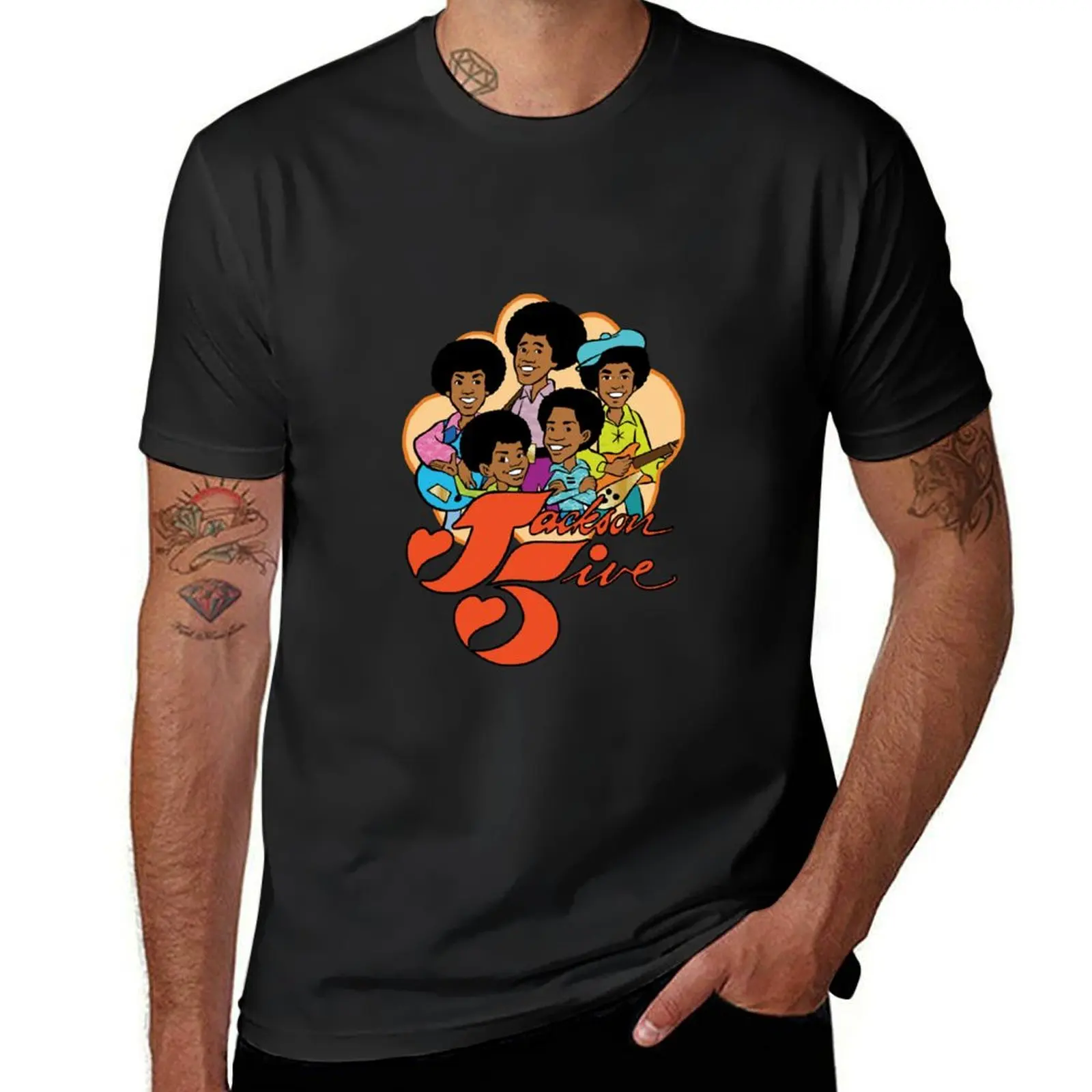 jackson 5 7039s Cartoon Retro Vintage Style Distressed T-Shirt cute clothes oversizeds tees mens champion t shirts