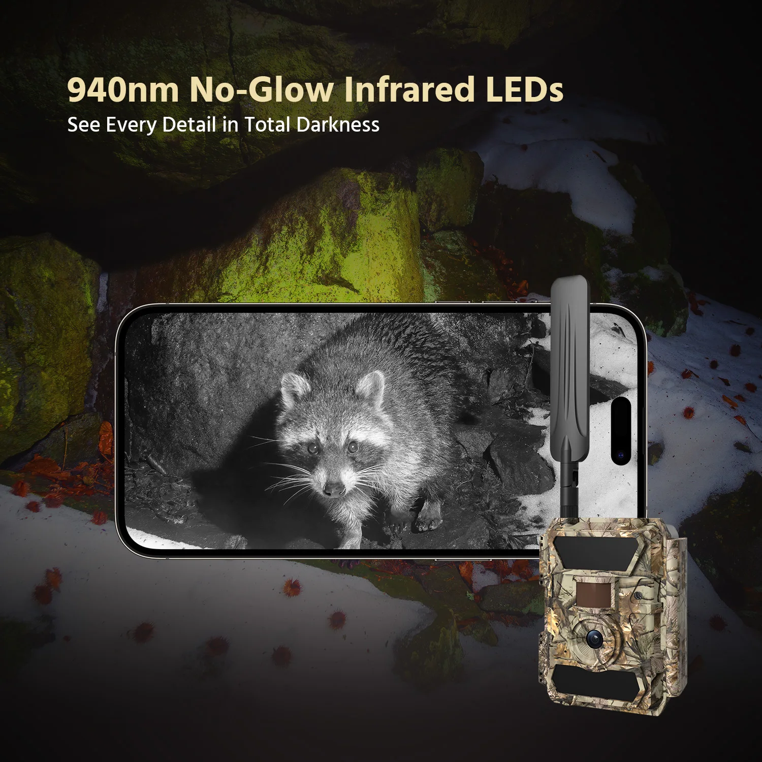 مصيدة صور لاسلكية للرؤية الليلية Wildcamera 4G FTP SMTP مسار الصيد لتتبع الحيوانات