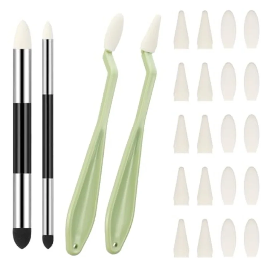 24 PCS Oil Pastel Blending Tools, Double Headed Blending Stumps for Drawing, Washable Oil Pastel Blender Color Pencil Blenders