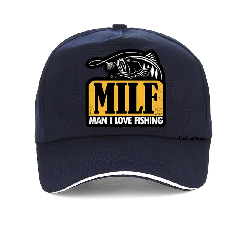 MILF Man I Love Fishing Funny men baseball cap Fashion man Summer Fishing hat adjustable outdoors Snapback hats bone