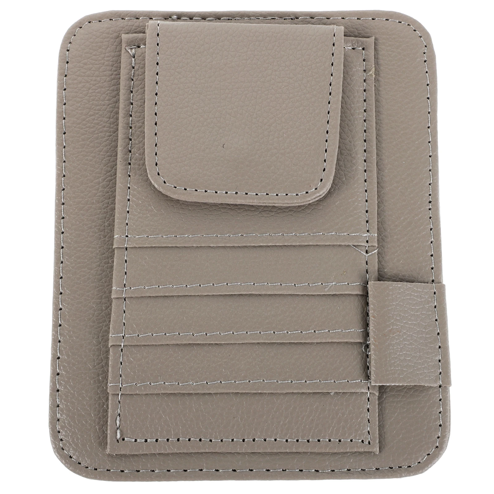 

Car Ticket Sunglasses Visor ganizer Durable Document Car Visor ganizer Beige Storage Auto Accessories Vehicle Beige