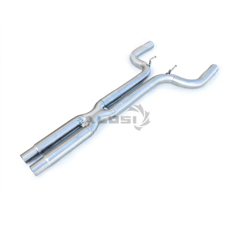 T304 Stainless Steel X-Shaped Mid Pipe Single Tube Exhaust System for Maserati Quattroporte 3.0T 2013-2020  Racing Parts