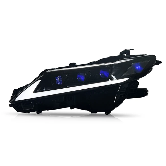 RGB Style Devil Eye with Blue Animation Start-up Headlight for Toyota Camry 2018 2019 2020 2021 2022 Sedan Head Lamp