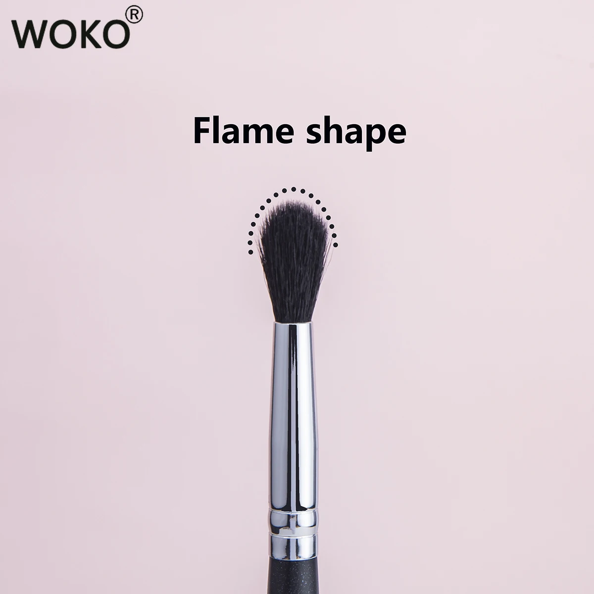 Flame Shape Makeup Brushes Tool, Alta qualidade, Crease Blending, Sombra de olho, Cabra Cabelo, 224 Crease Brush