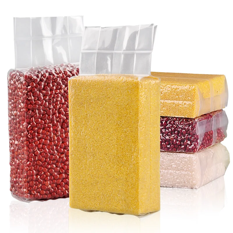 Vacuum Bags For Rice Storage Forming Nylon Packaging Bags Snack Nuts Dried Fruit Beans Rice Millet Sealed Vacuum Storage Bags