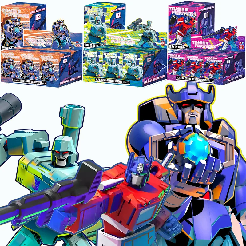 AULDEY Transformers Blind Box Serie AAE Optimus Prime Galvatron Megatron Modello Articolato Action Figure Giocattolo Regalo per Ragazzi