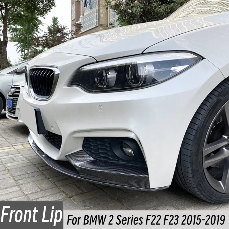 

For BMW 2 Series F22 F23 2015-2019 ABS Plastic Car Front Bumper Lip Chin Spoiler Bodykit Exterior Tuning Accessories