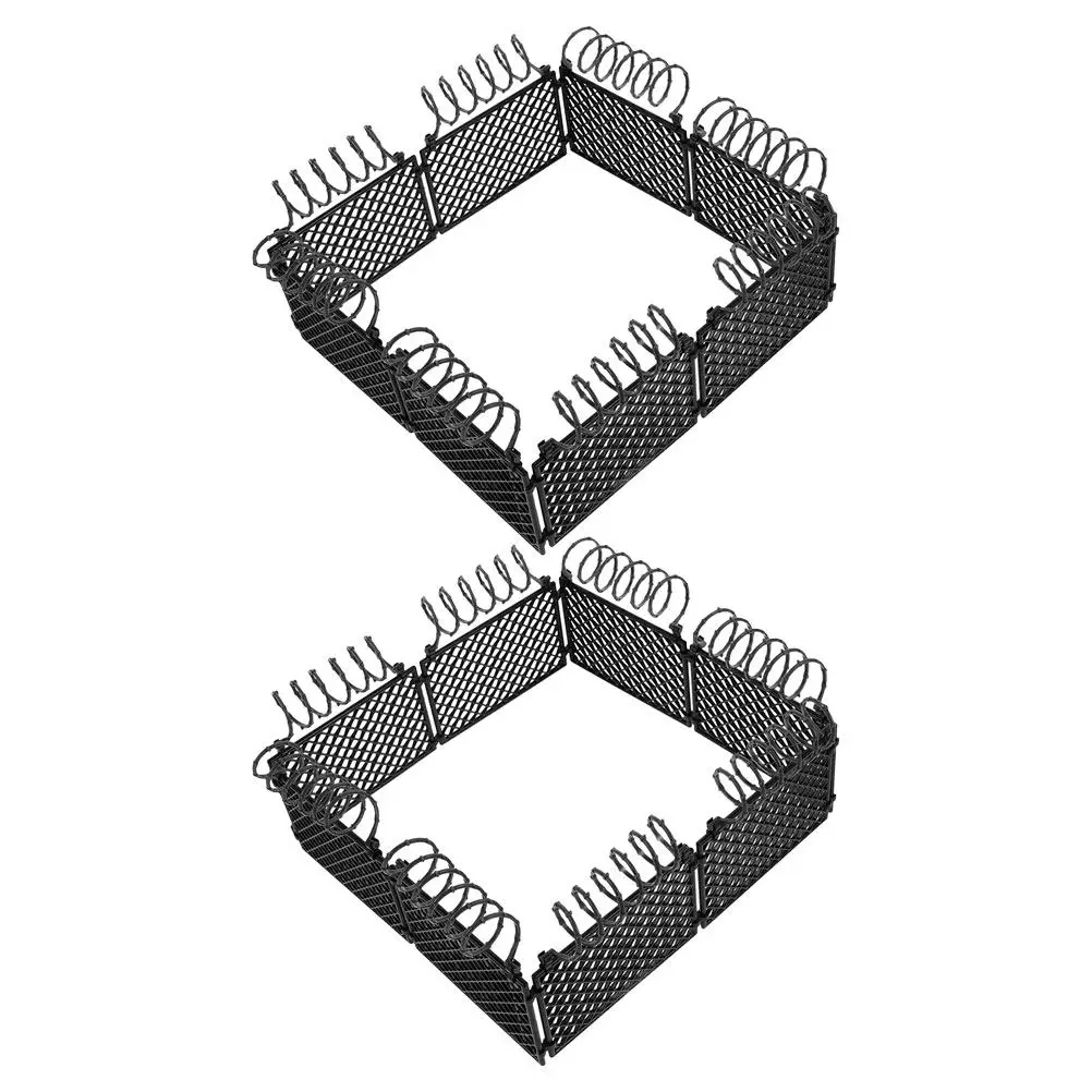 

2 комплекта миниатюрных пластиковых ограждений, многофункциональные, для сцен военных действий, для создания тюремных лагерей, для DIY-микроландшафтов, декоративные заборы, аксессуары для игровых наборов для мальчиков