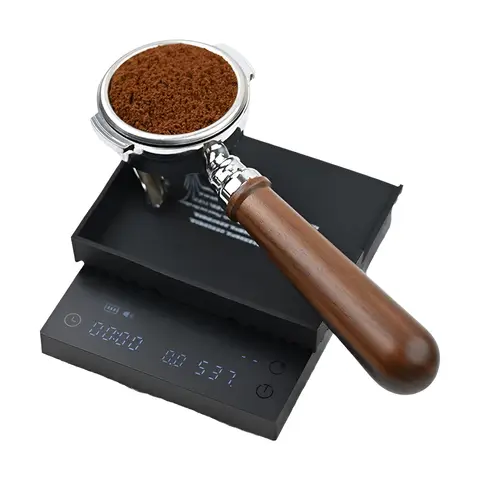 TIMEMORE Basic 3 Black Mirror Pour Over Coffee Scale Espresso Scale,Flow Rate, Auto Timer,Ratio, 3 Brewing Modes, 2kg Capacity