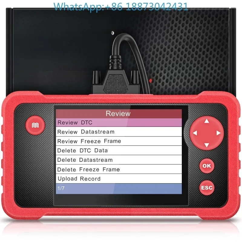 Multilingual configuration of 123/123PLUS OBD2 automobile fault code reading card detector