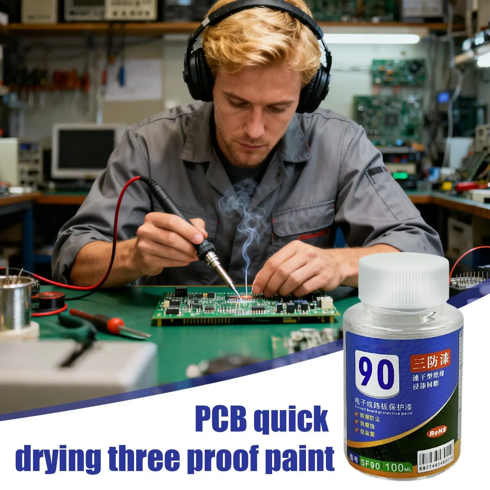 Potting Compound Waterproof Clear Electronics Conformal Coating Circuit Board Repair Paint for Circuit Board Motherboard