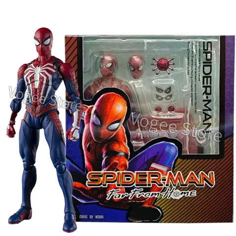 PS4 Spiderman รูป Avengers Spider Man Action Figures อัพเกรดชุด PS4 เกม Edition ตุ๊กตาร้อนของเล่นสําหรับของขวัญเด็ก 16 ซม