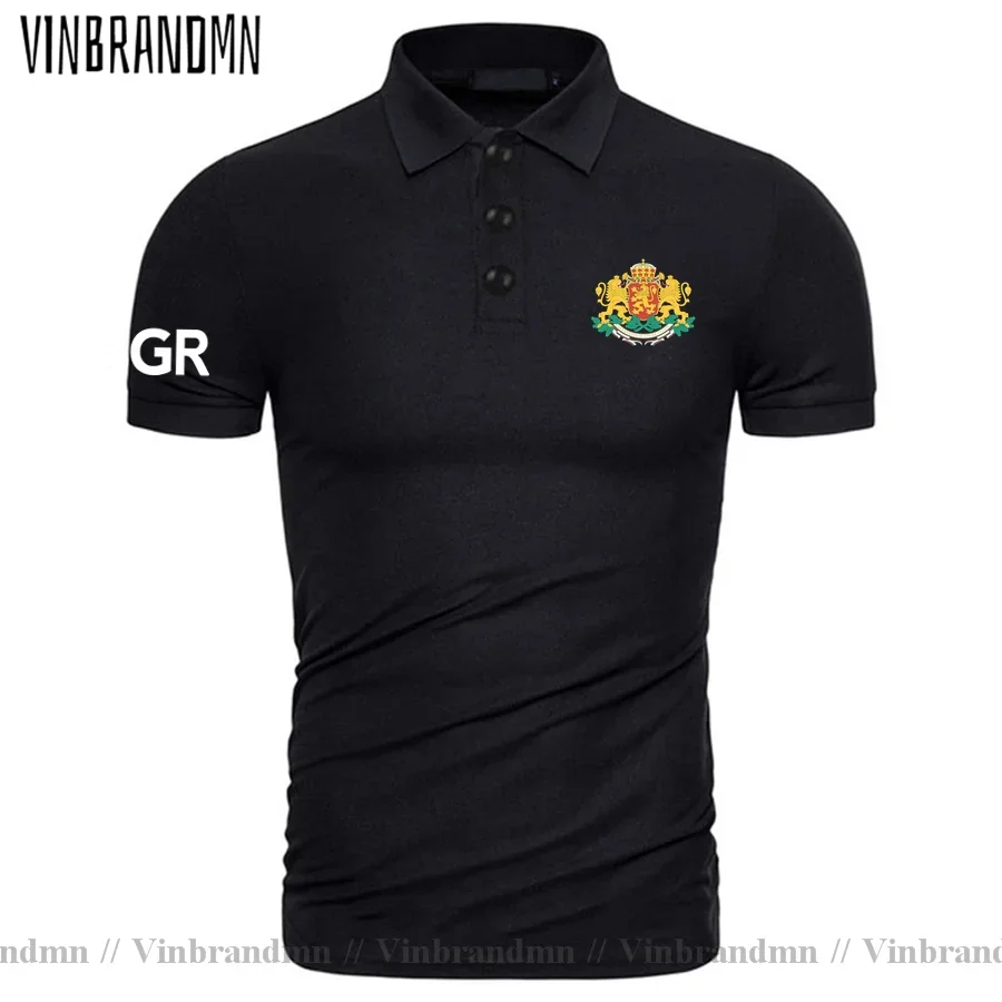 Republic of Bulgaria Bulgarian Polo shirts Men Fashion Brands Clothes Country Flag Design Pure Cotton Tops Nation Team Shirts