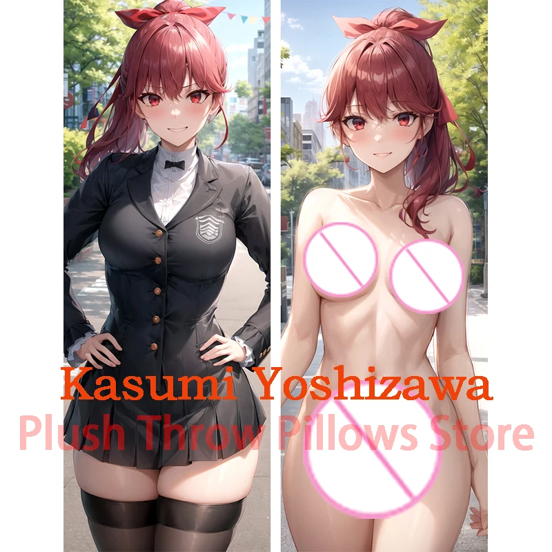 Dakimakura anime Kasumi Yoshizawa Persona 5 Double-sided Print Life-size body pillows cover Adult pillowcase