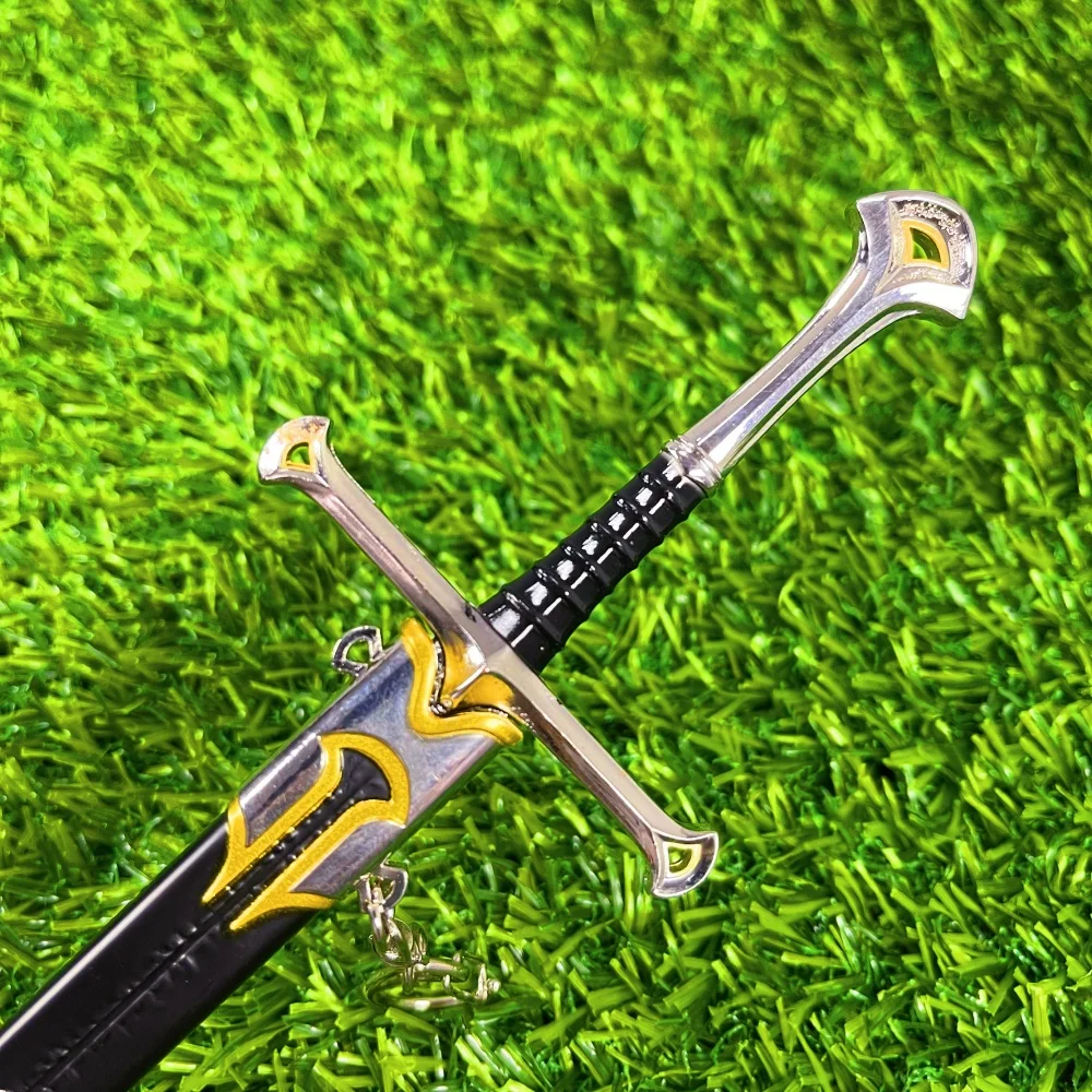 11.6 بوصة باجينز كاتانا معدن القرون الوسطى النينجا سكين حلقة أراغورن بريق نارتيل السيف الحقيقي اليابانية كاتانا الساموراي صابر لعبة