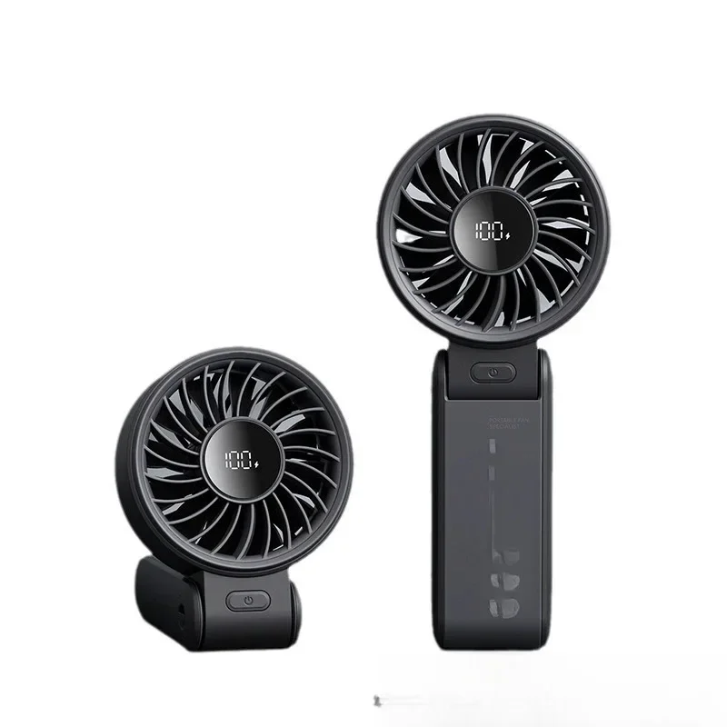 

High-speed folding handheld small fan charging small portable hand-held fan large wind