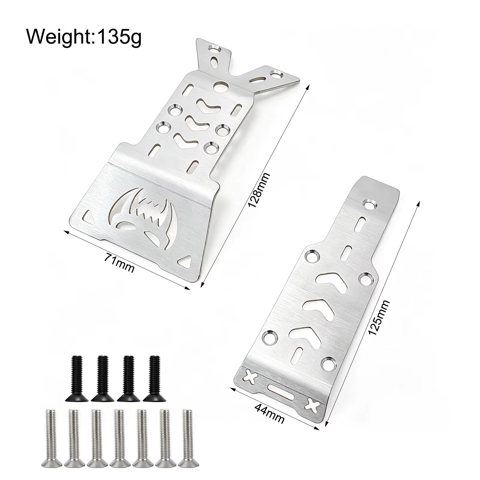 MJX Hyper Go 10210 Skid Plate Stainless Steel Chassis Armor Guard Protection Upgrade Parts for RC Car